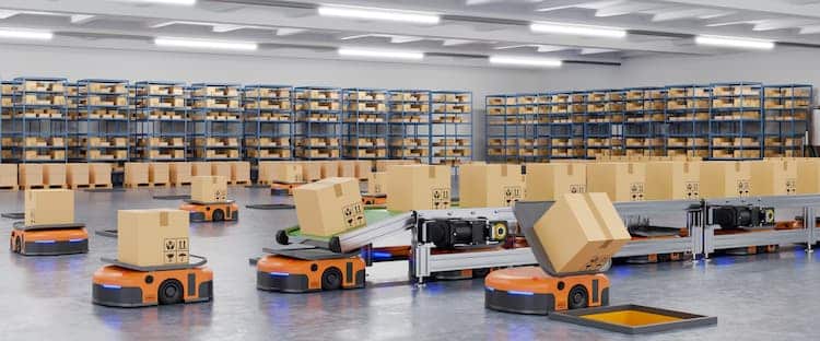 ¿Cómo se utilizan los robots colaborativos en almacenes?
